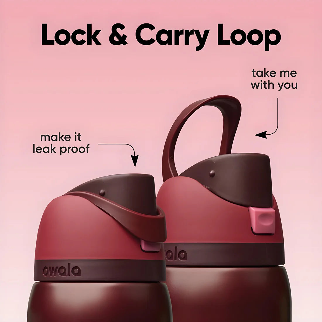 Black Cherry 32oz Freesip Bottle